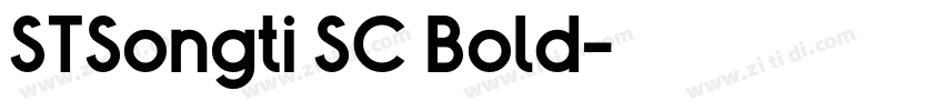 STSongti SC Bold字体转换